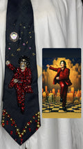 Black Michael Jackson Blood On the Dance Floor Single Cover Tie