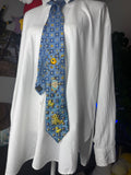 Blue Tropical Treasure Box of Diamond Ducks Royalty Tie