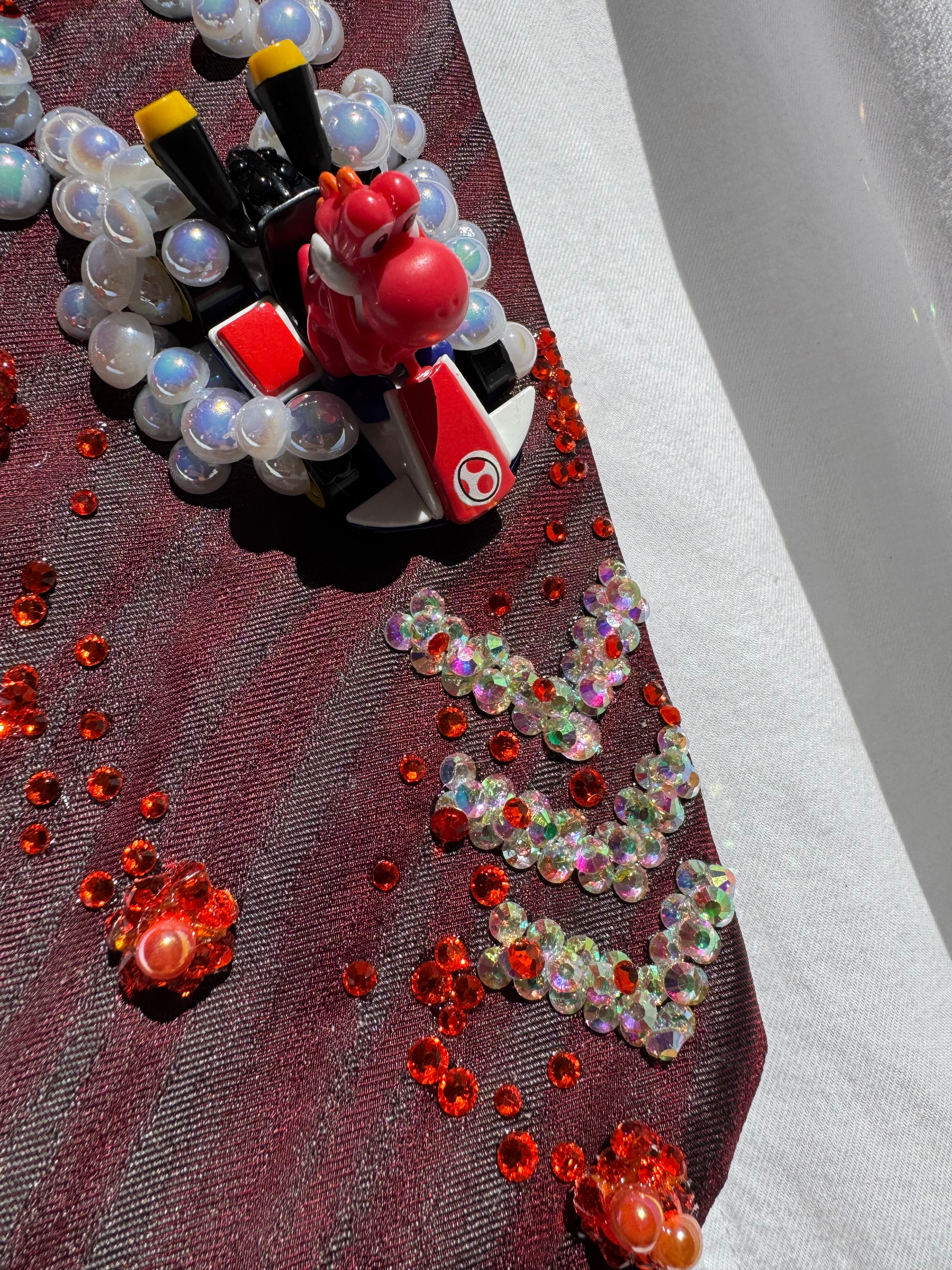 Red Red Yoshi Dodging Fireballs and Blue Shell 200cc Mario Kart Tie