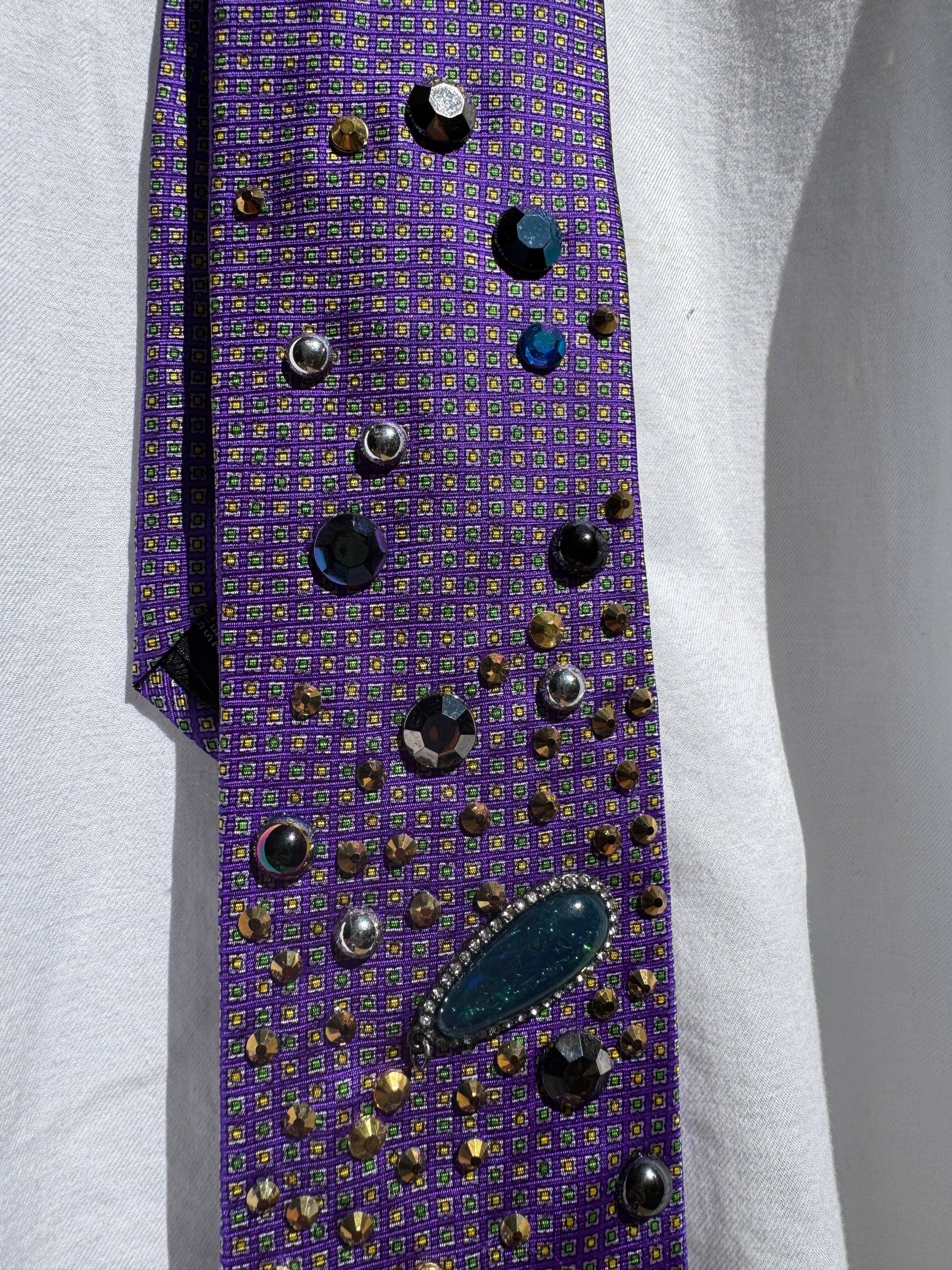 Purple Outter Space Galaxy Royalty Space Tie