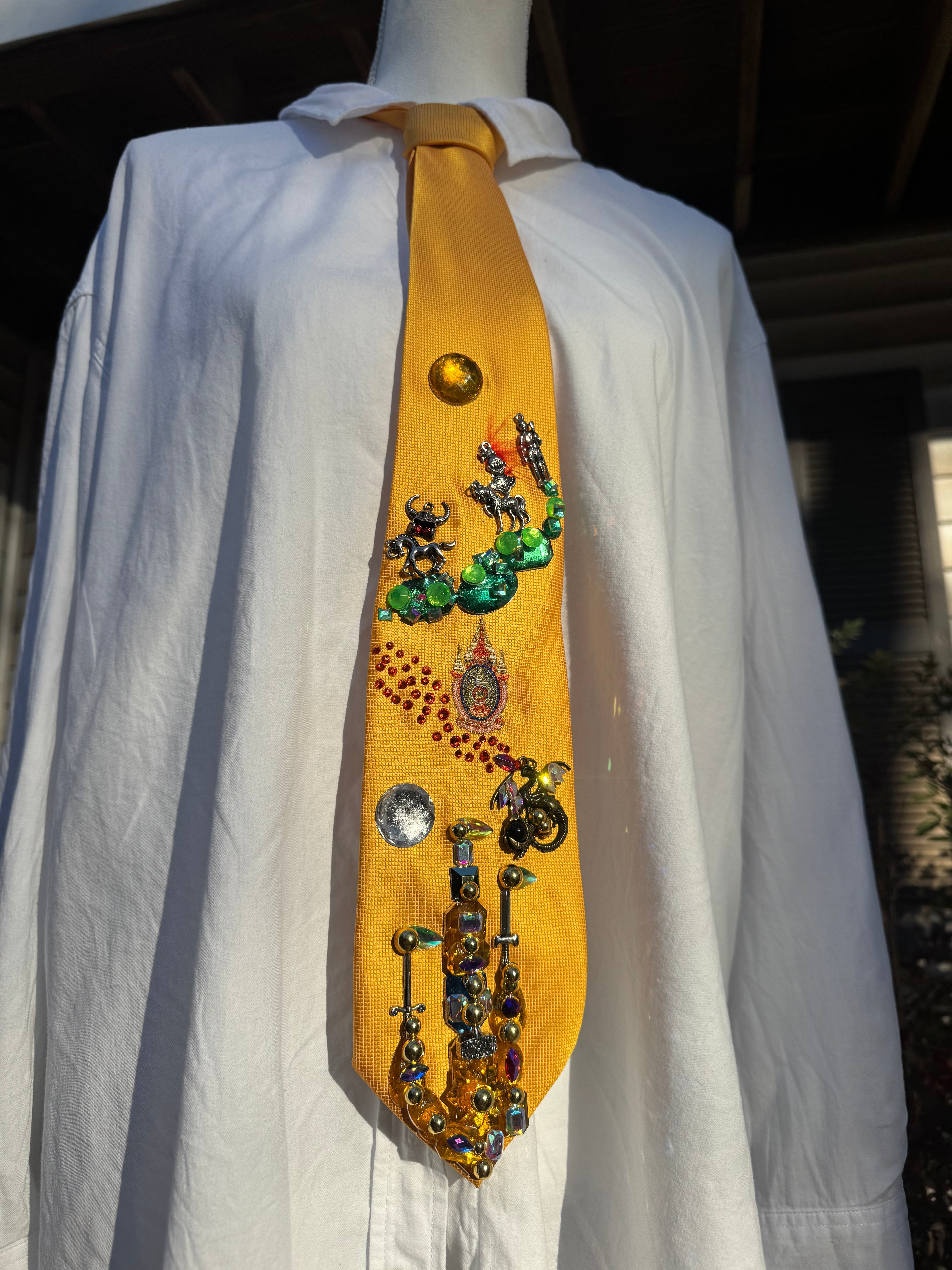 Gold Dungeons and Dragons Viking Era Royalty Tie