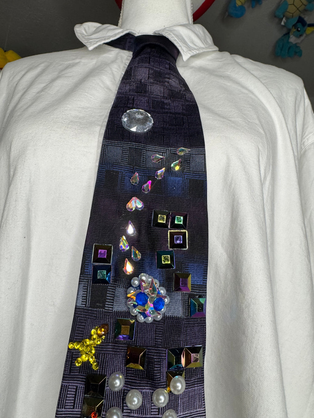 Purple and Blue Toad Dodging Blue Shell on Tetris Road 200cc Mario Kart Tie
