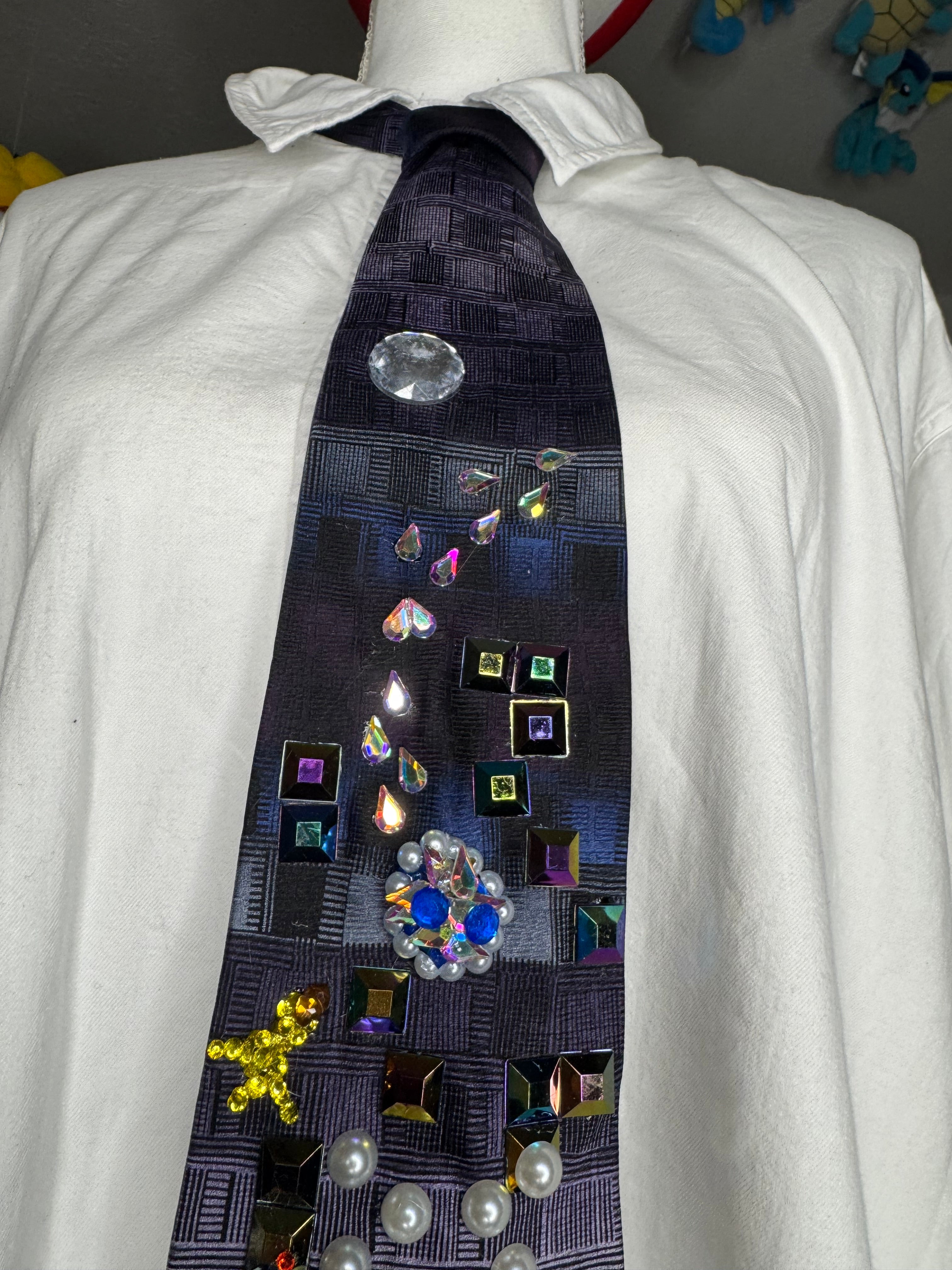 Purple and Blue Toad Dodging Blue Shell on Tetris Road 200cc Mario Kart Tie