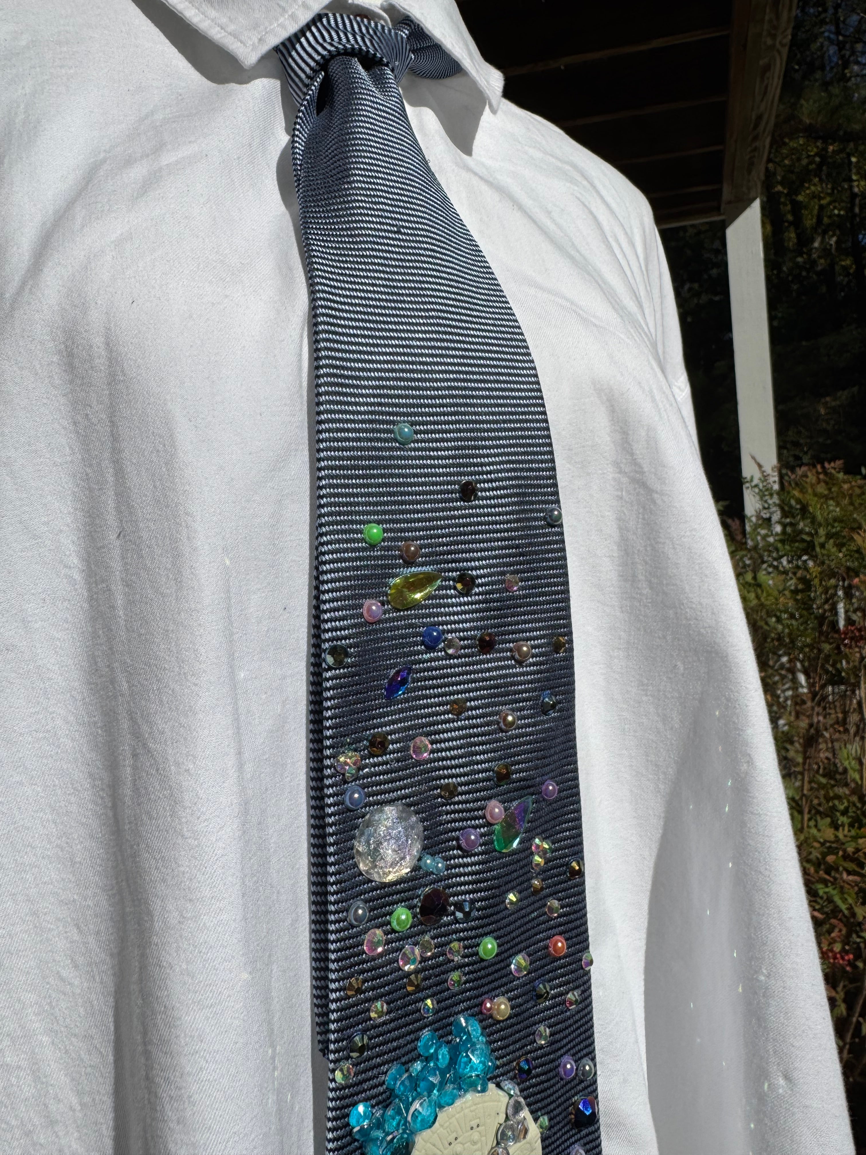 Blue Millineium Falcon Flying Through Space Star Wars Tie