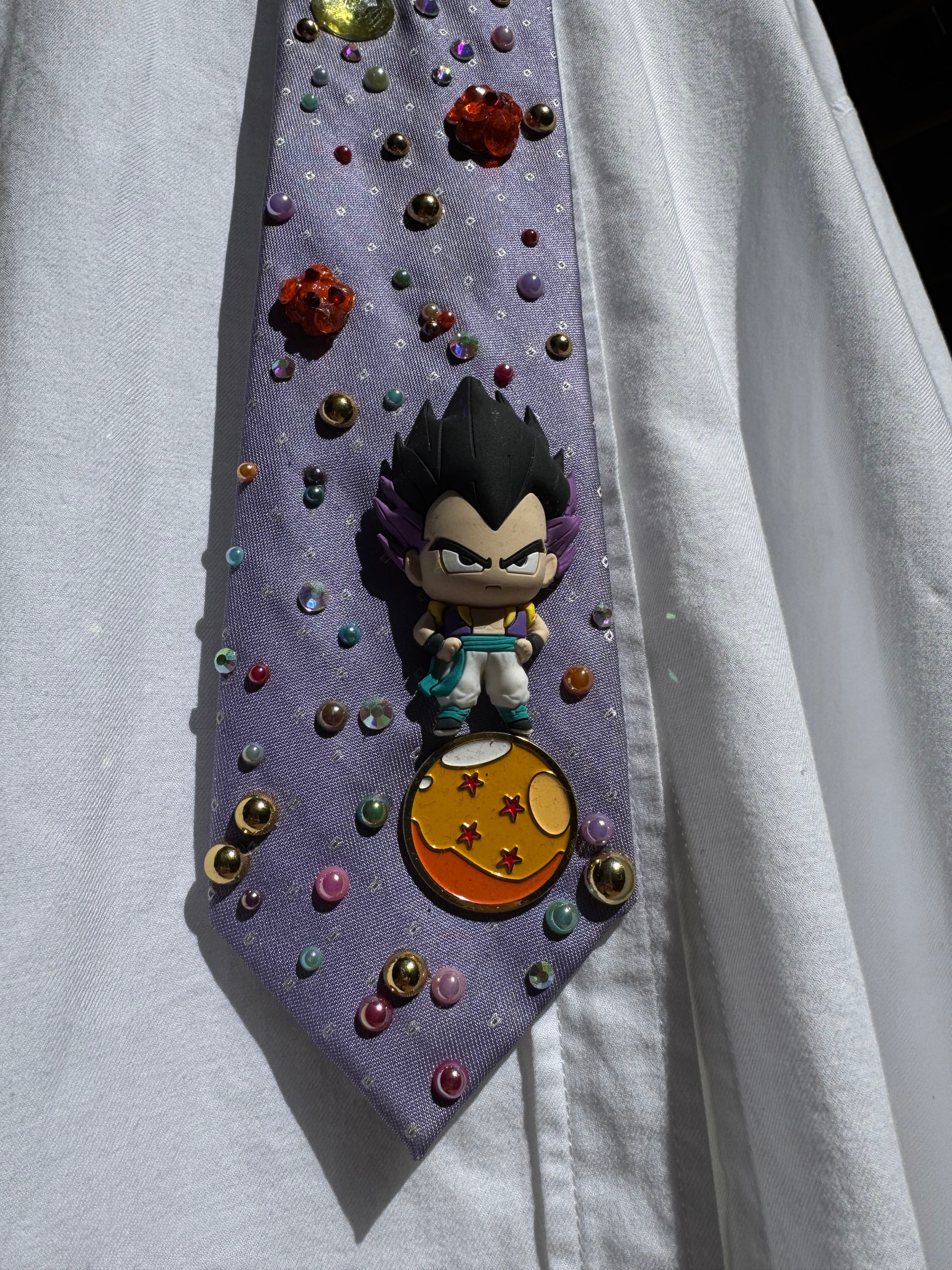 Light Purple Gotenks On Dragon Ball DBZ Tie