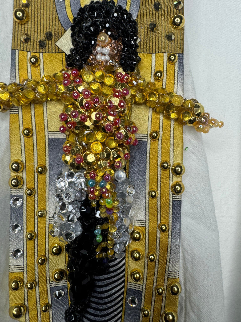 Gold Michael Jackson Hitting T Cross Jump Move in Remember the Time Music Video Tie