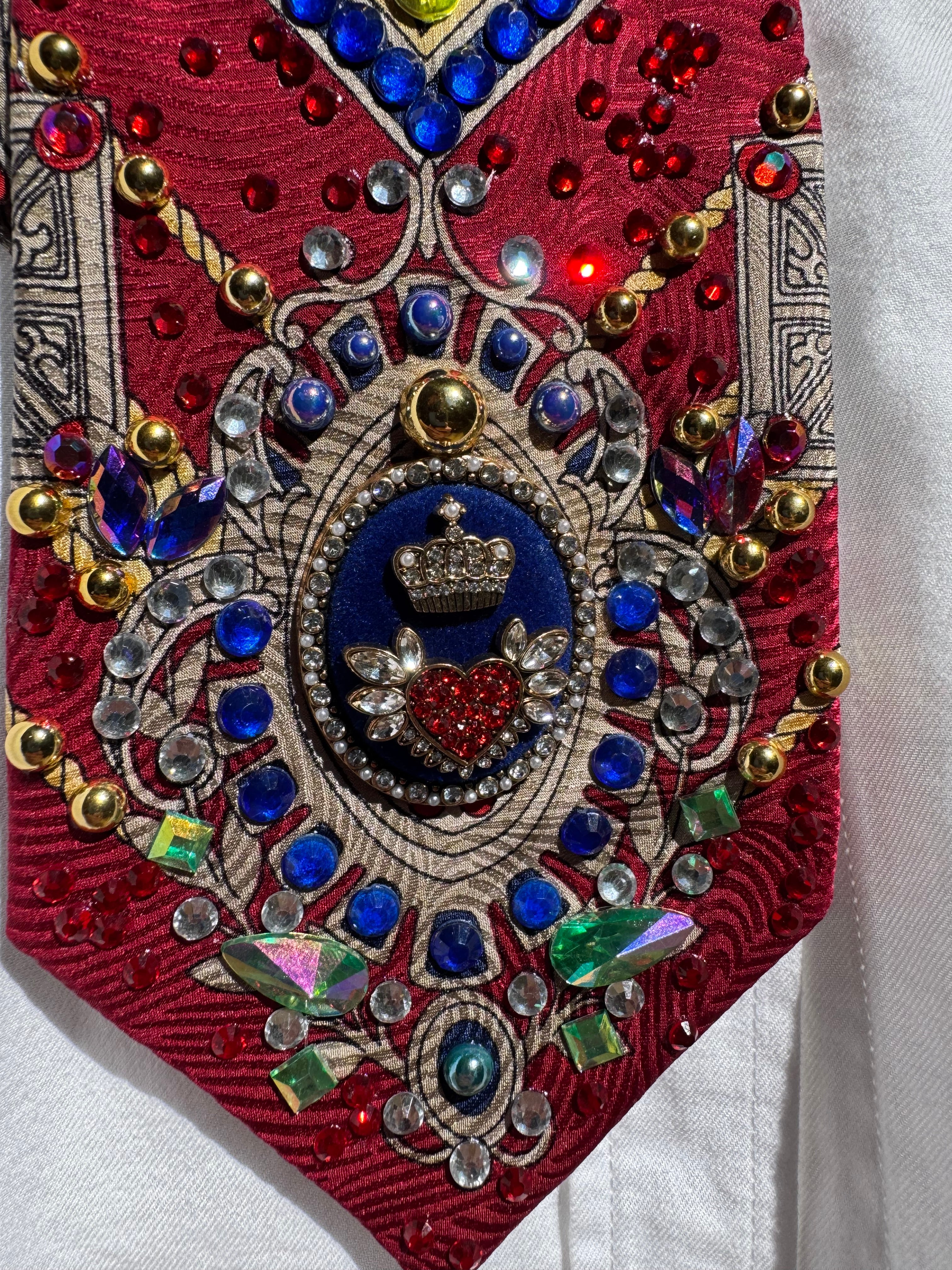 Red Supreme High Class Royalty Tie