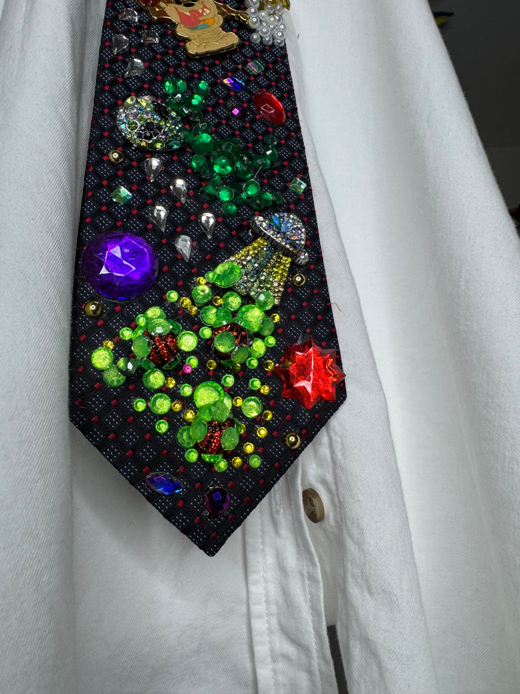 Black Baby Looney Tunes Vs Martians In Outter Space Space Jam Tie