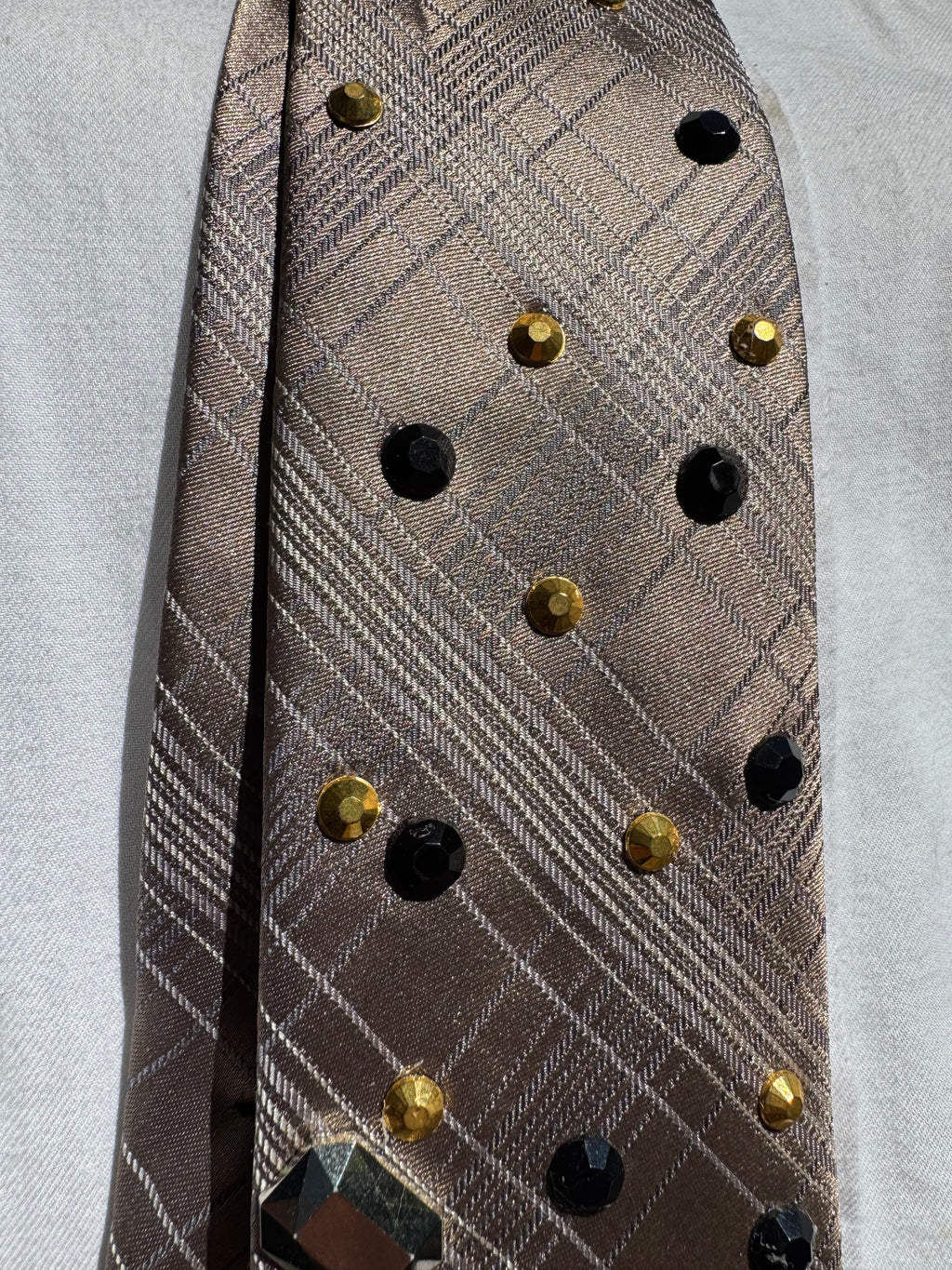 Beige Ace of Spade High Class Royalty Tie