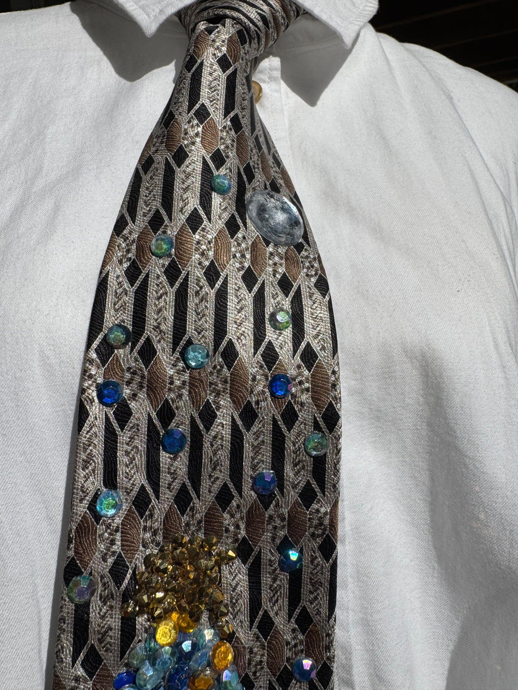 Grey Legendary Link Stargazing Zelda Video Game Tie