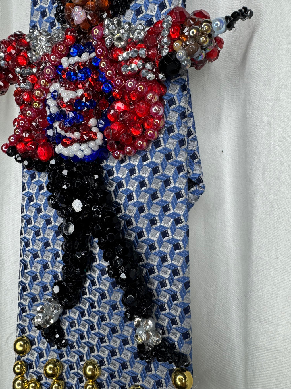 Blue Michael Jackson Hitting Arms Out Thrust Move To Beat It Victory Tour 1984 Tie