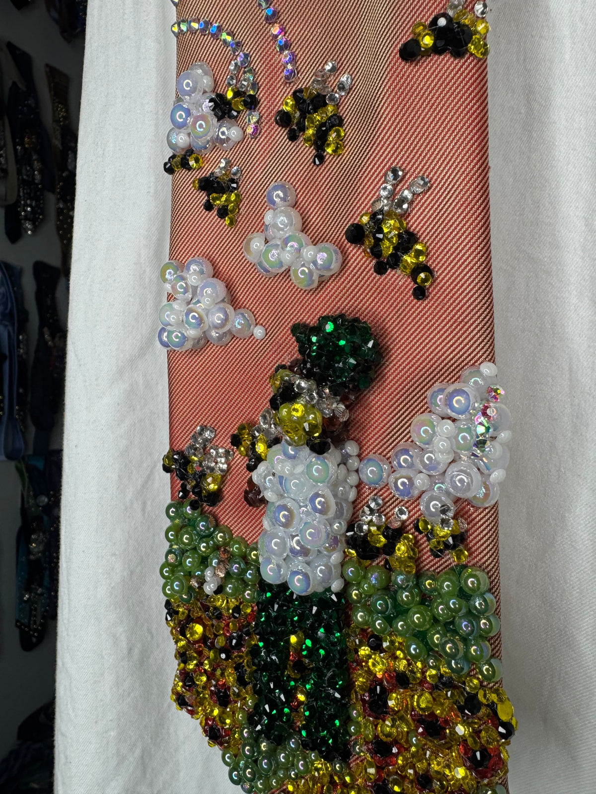 Orange Tyler the Creator “Flower Boy” Album Cover Tie