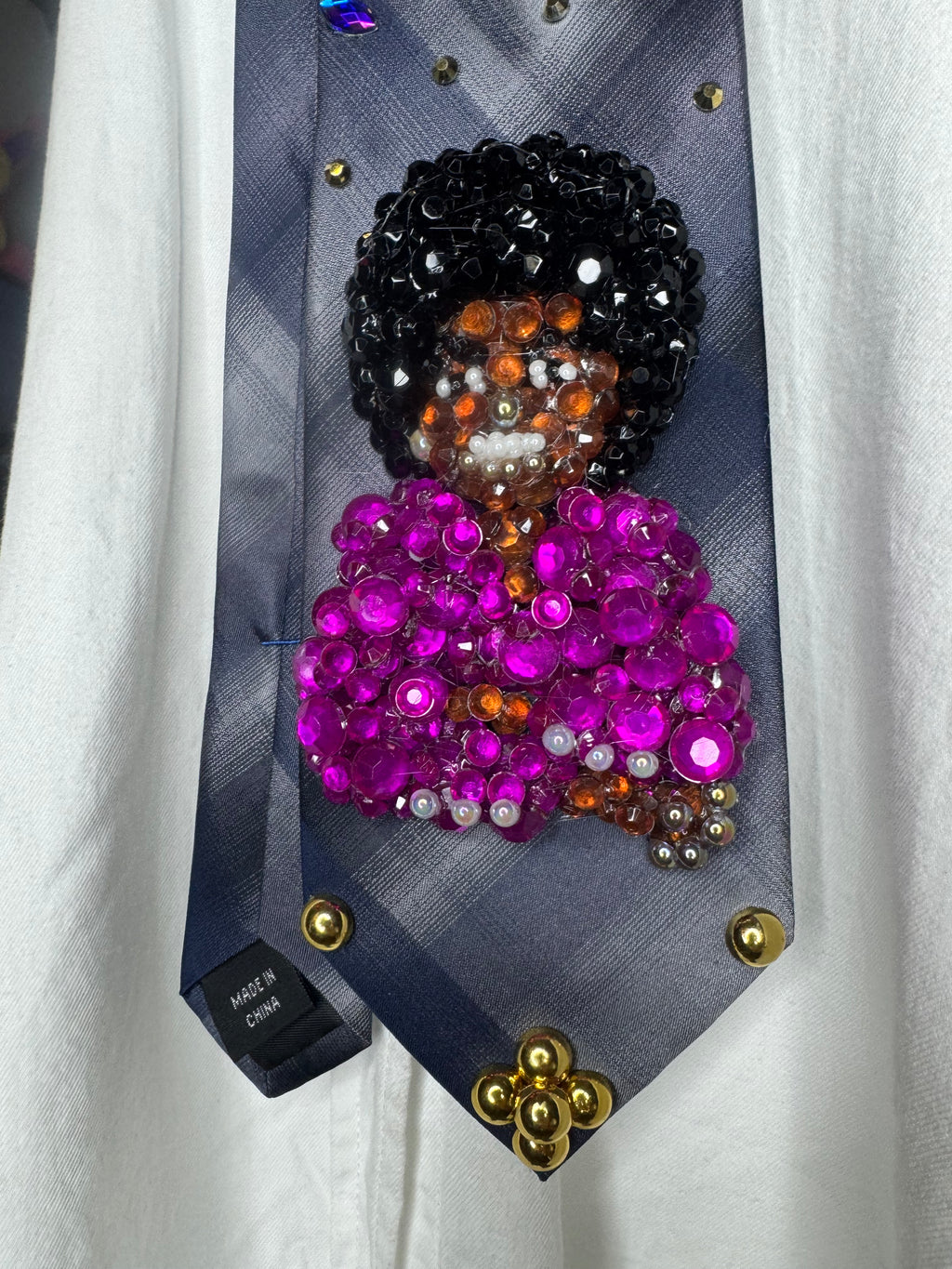 Navy Blue Young Michael Jackson Pink Polo Photoshoot Jackson 5 Tie