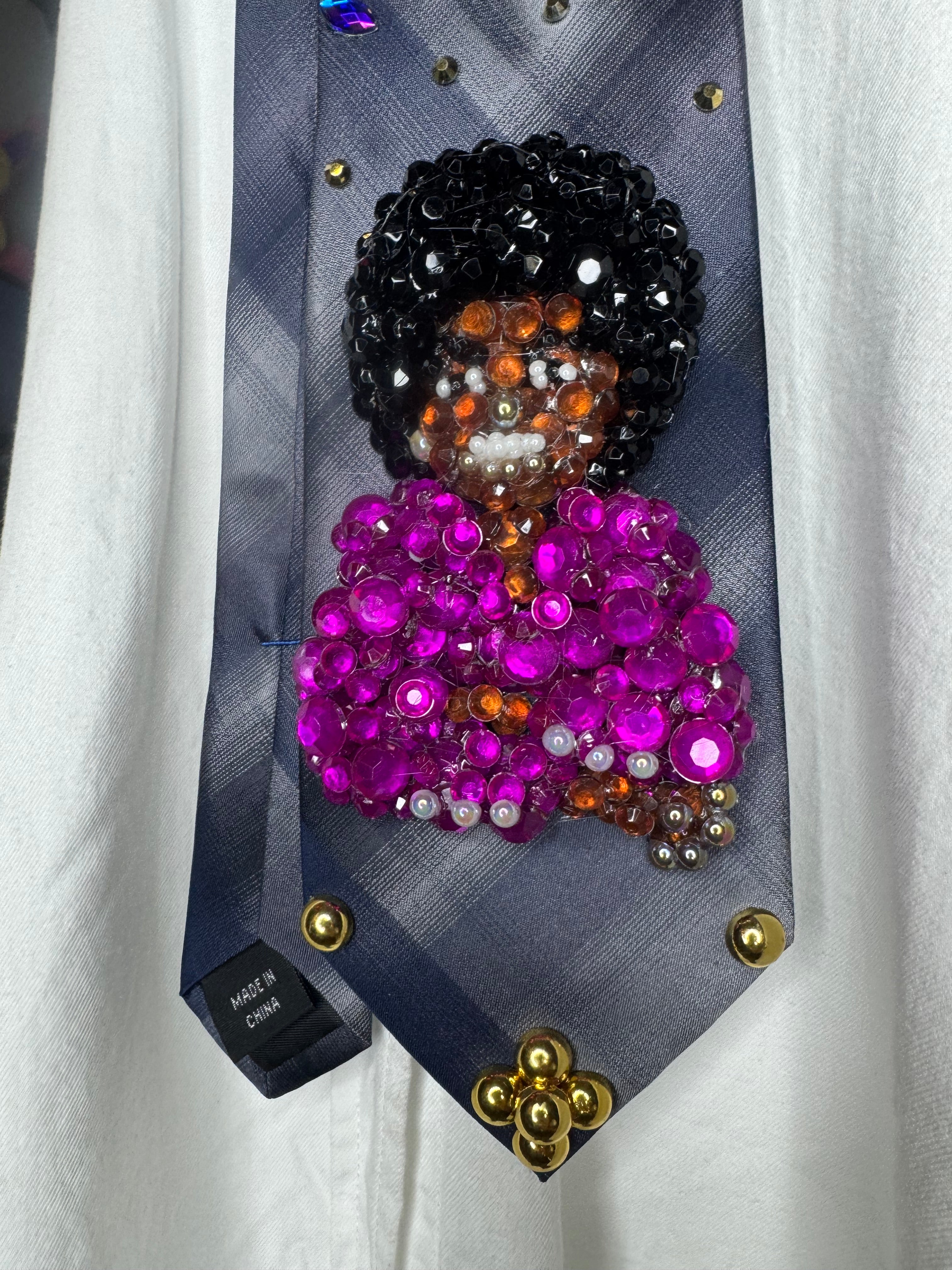 Navy Blue Young Michael Jackson Pink Polo Photoshoot Jackson 5 Tie
