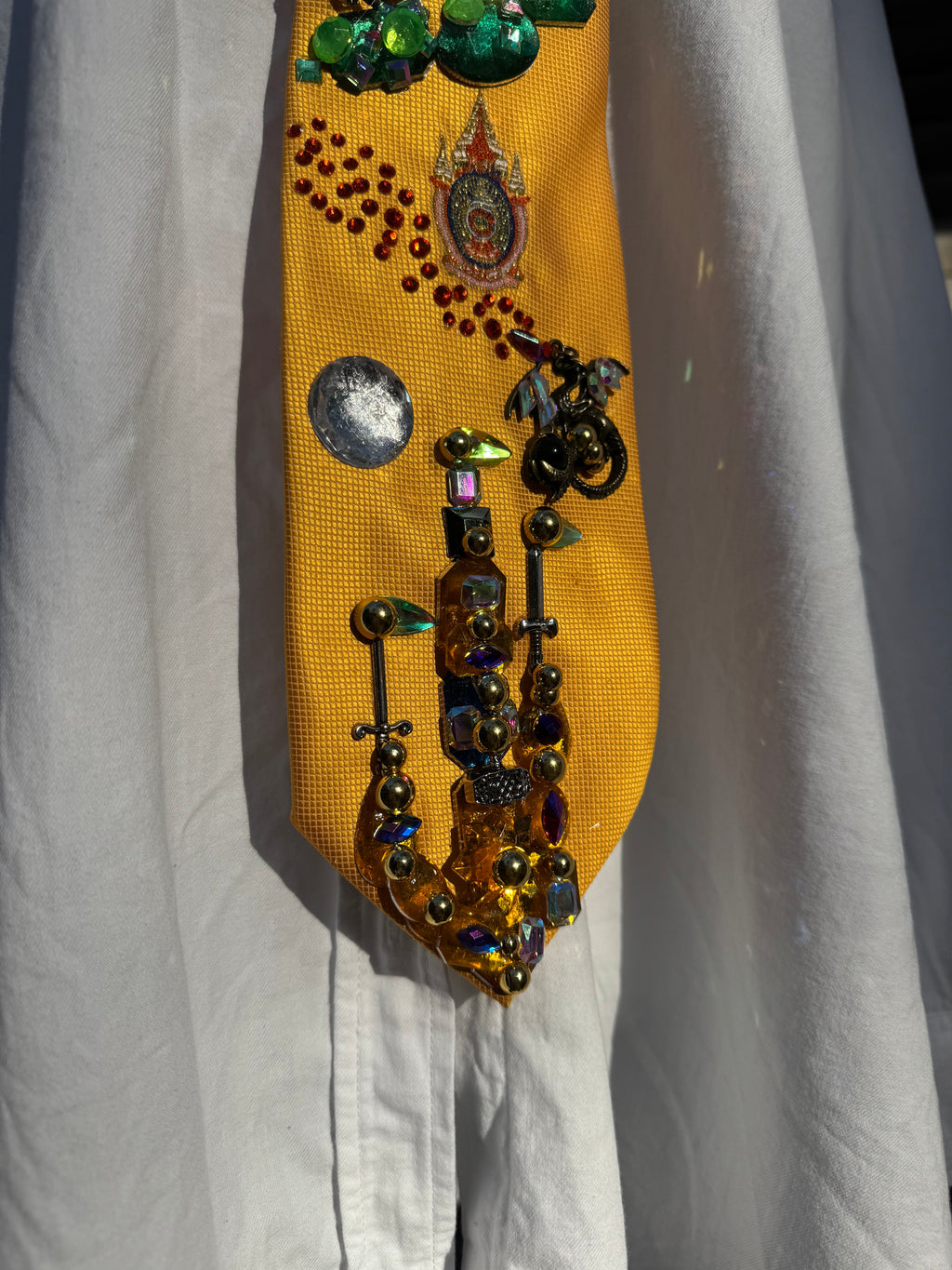 Gold Dungeons and Dragons Viking Era Royalty Tie