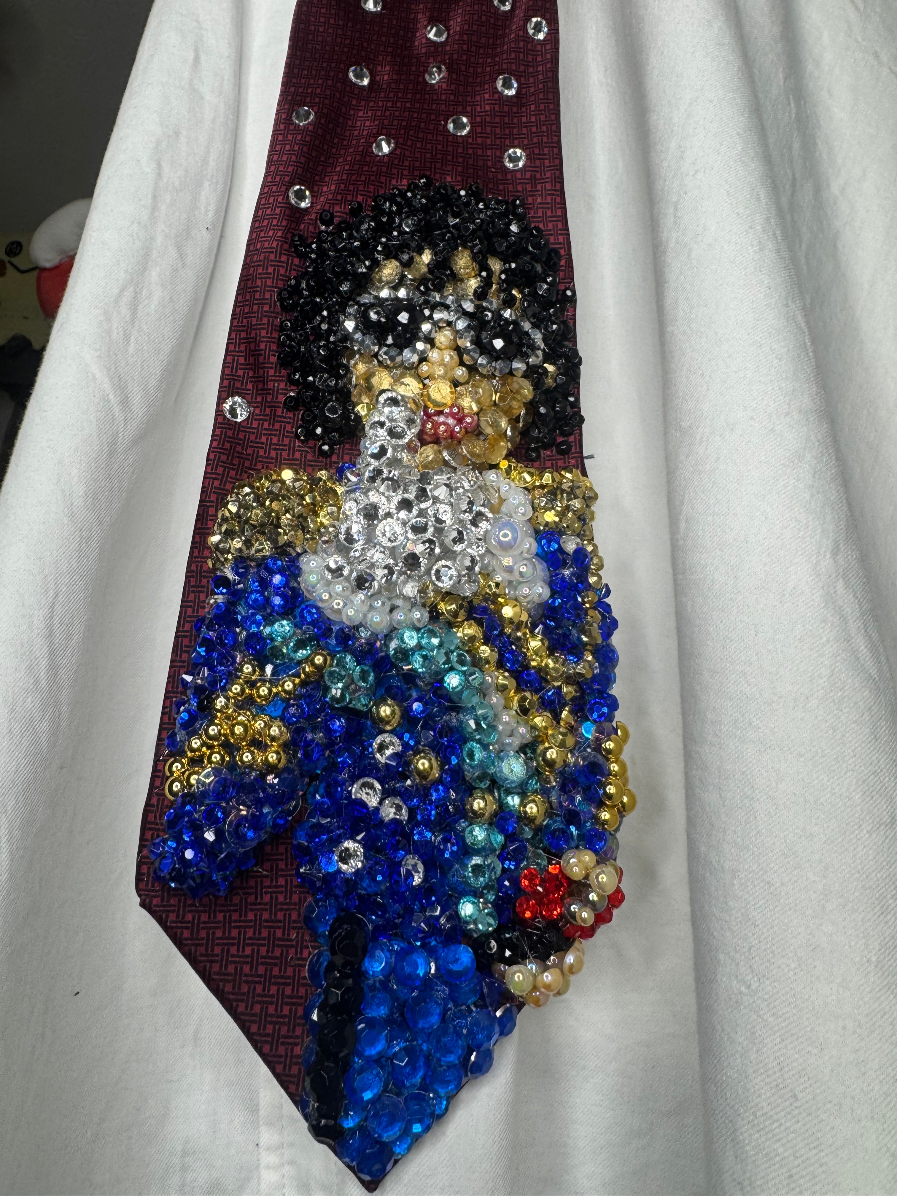 Red Michael Jackson White Glove Thumbs Up at the Grammys Award Night 1984 Tie