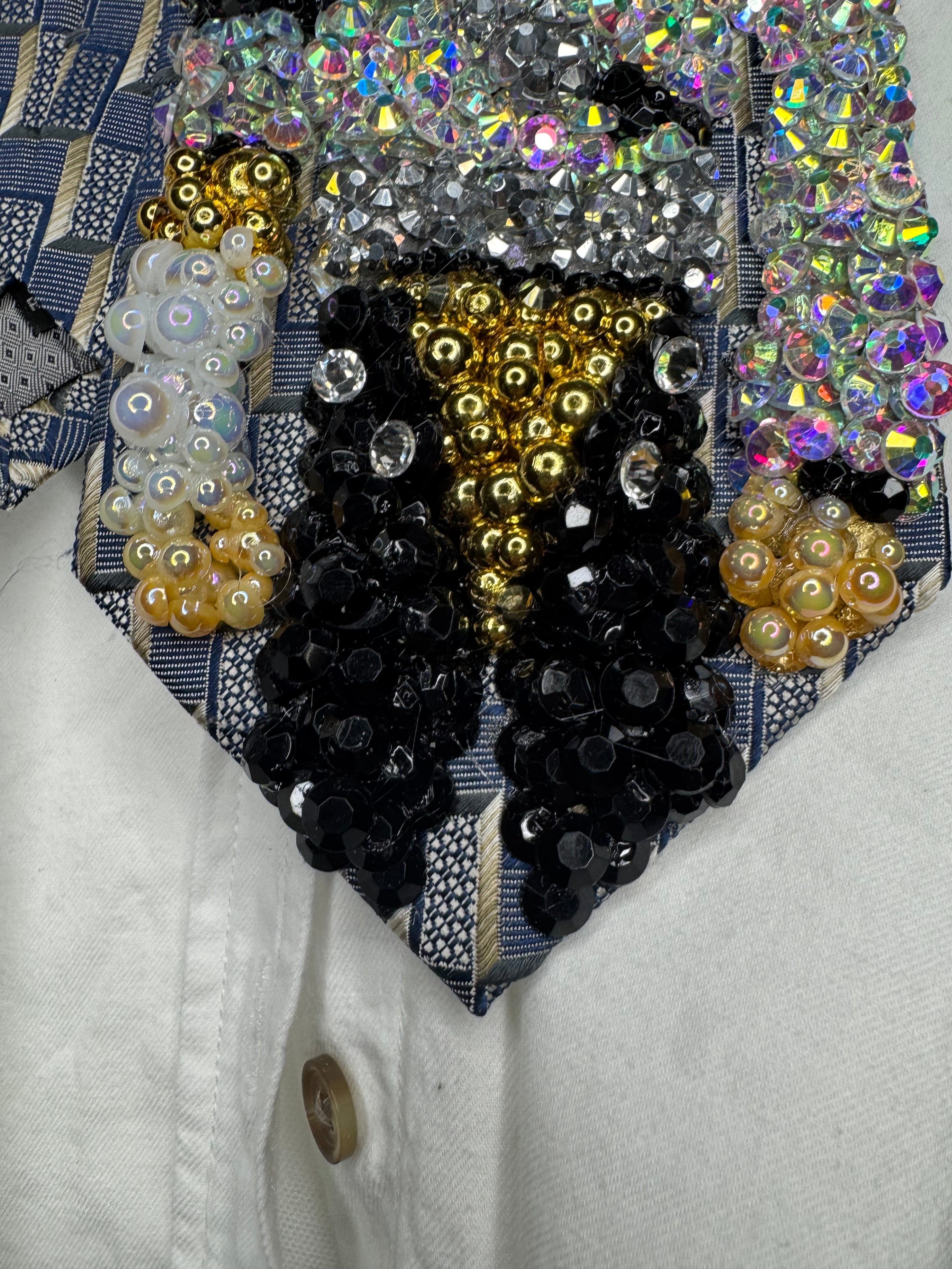 Grey Michael Jackson Iridescent Jackson Aura Farming 3 Minutes At Bucharest Dangerous World Tour 1992 Tie