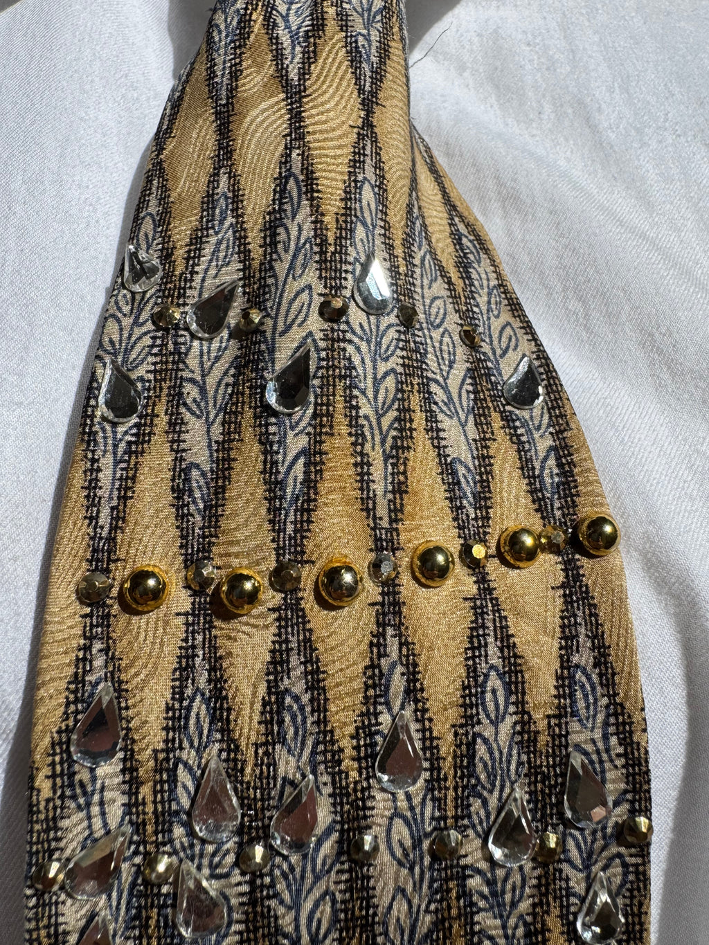 Gold and Grey Autumn Renaissance Royalty Tie