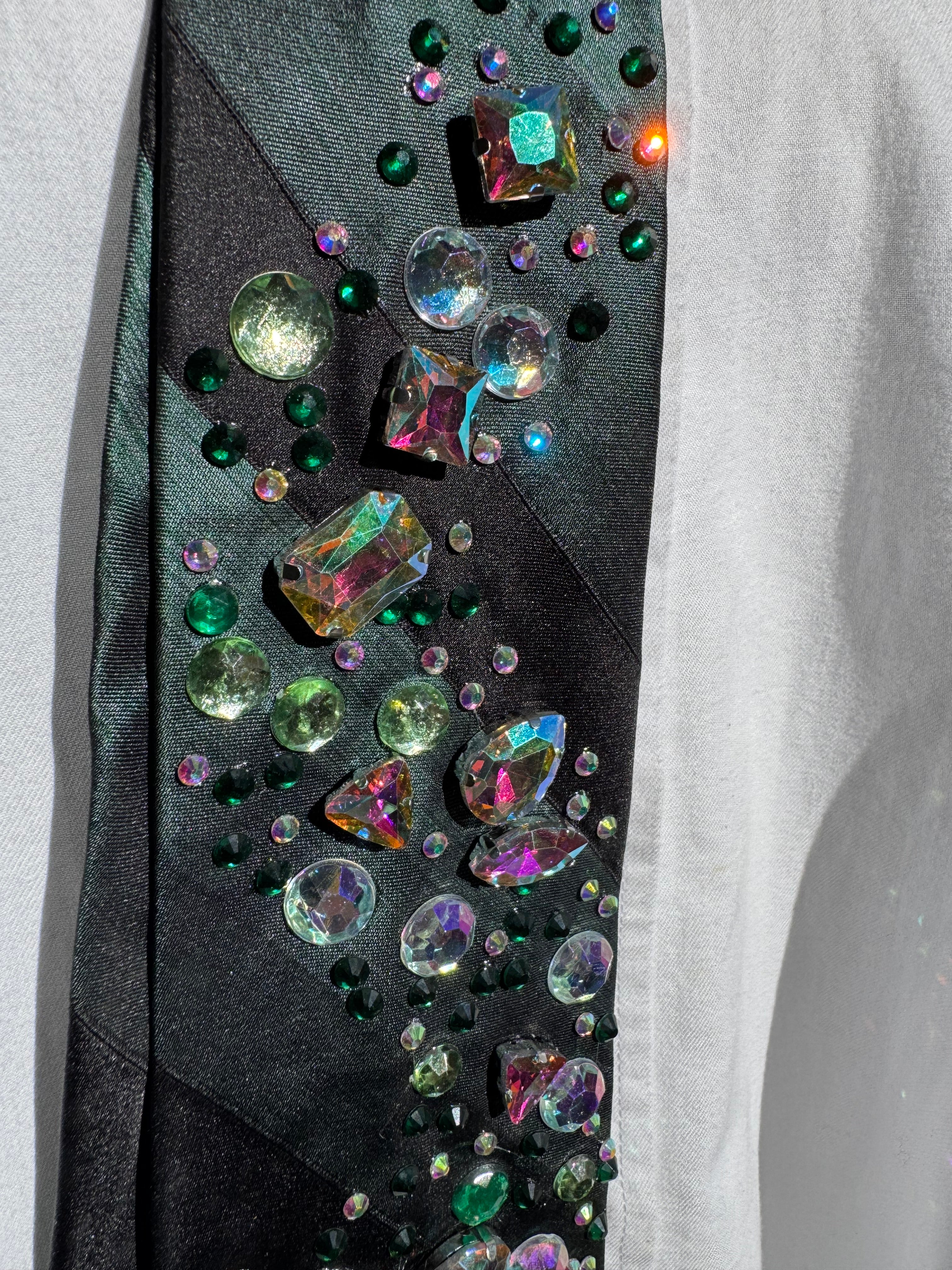 Dark Turquoise Iridescent River Royalty Tie