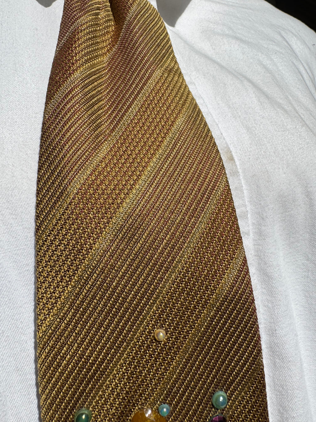 Gold Pikachu Stargazing Pokemon Tie