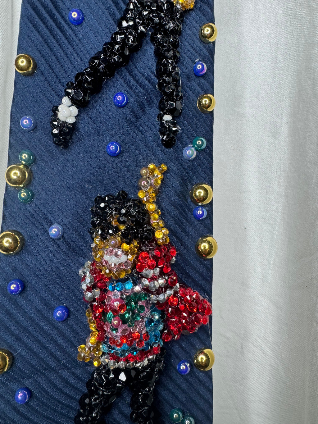 Navy Blue Michael Jackson Arm Up Leg Out Double Dance Scene From Beat It Music Video Tie