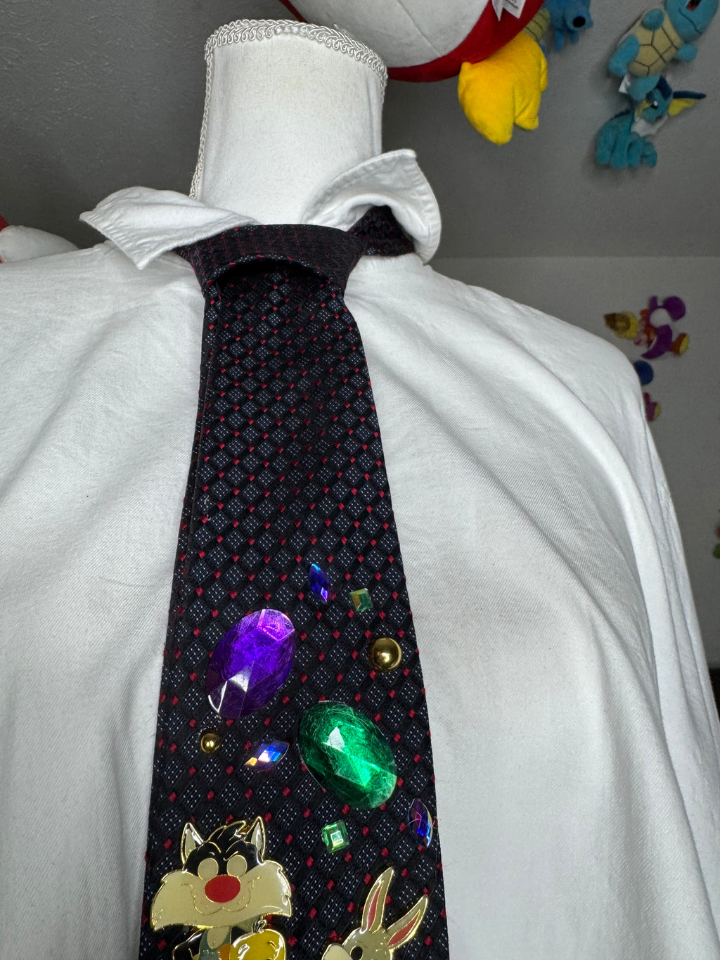 Black Baby Looney Tunes Vs Martians In Outter Space Space Jam Tie
