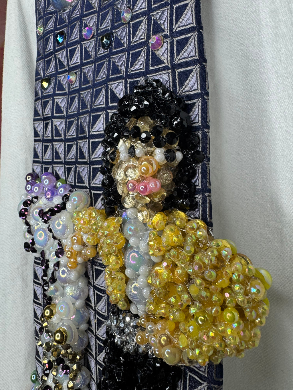 Purple Michael Jackson Yellow Polo Librarian Girl Single Cover Tie