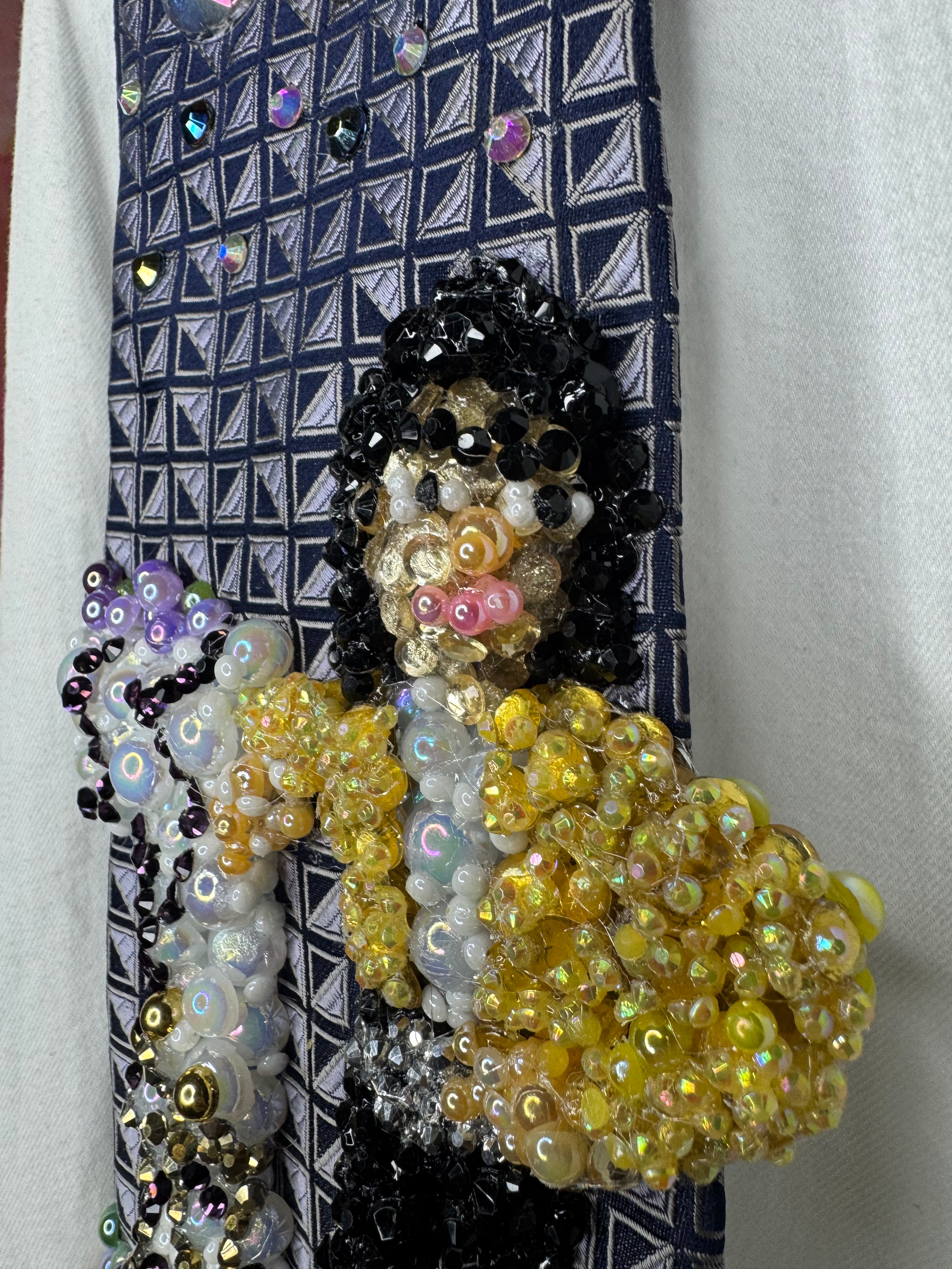 Purple Michael Jackson Yellow Polo Librarian Girl Single Cover Tie