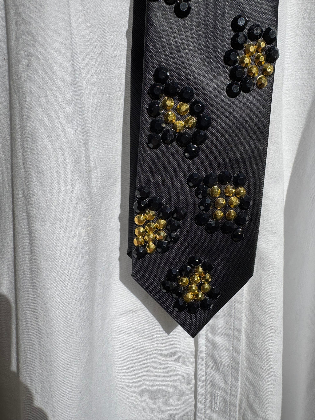 Black Cheetah Print Nature Royalty Tie