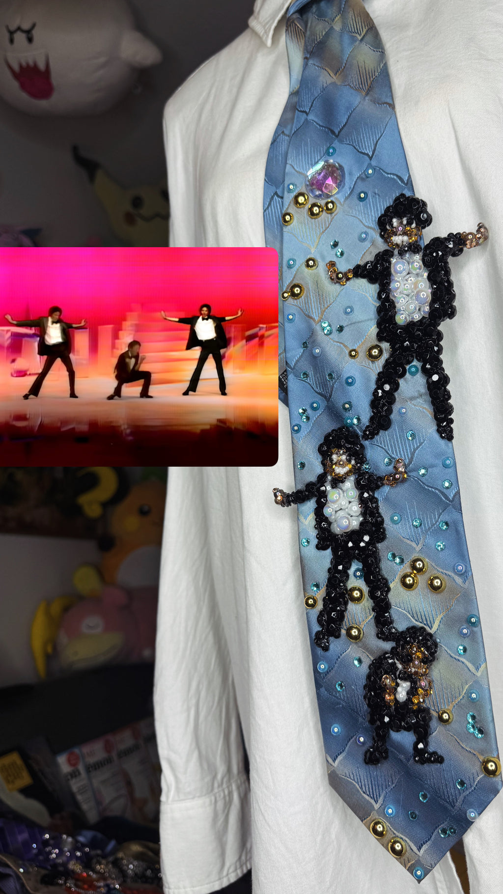 Sky Blue Michael Jackson Triple Clone DSTYGE Music Video Beat Breakdown Tie