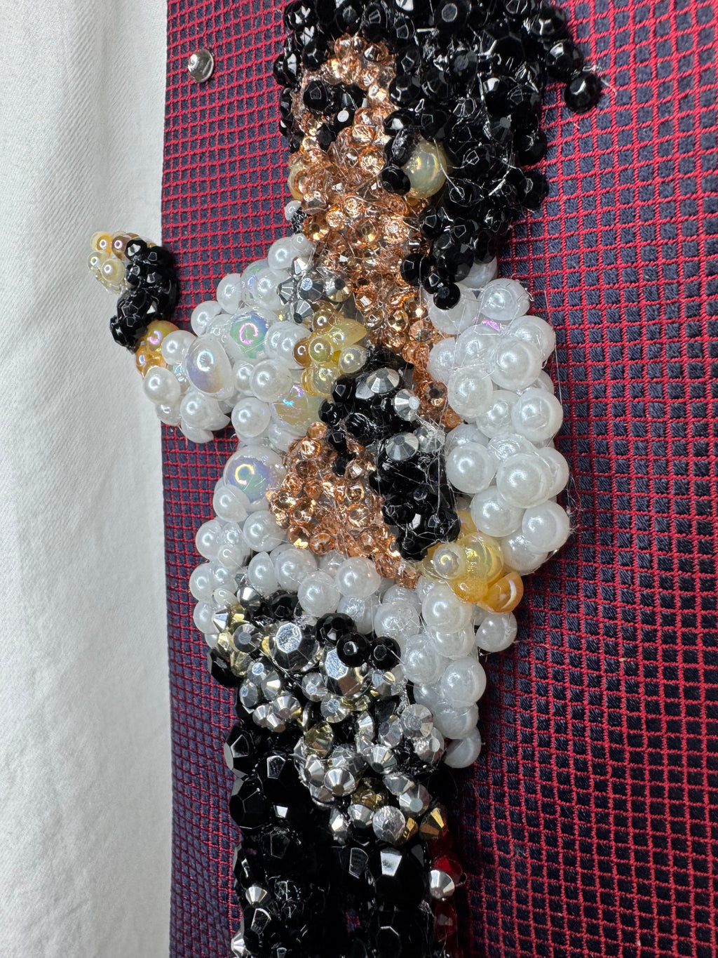 Red Michael Jackson Pointing and Walking To Dirty Diana Bad Tour 1988 Tie