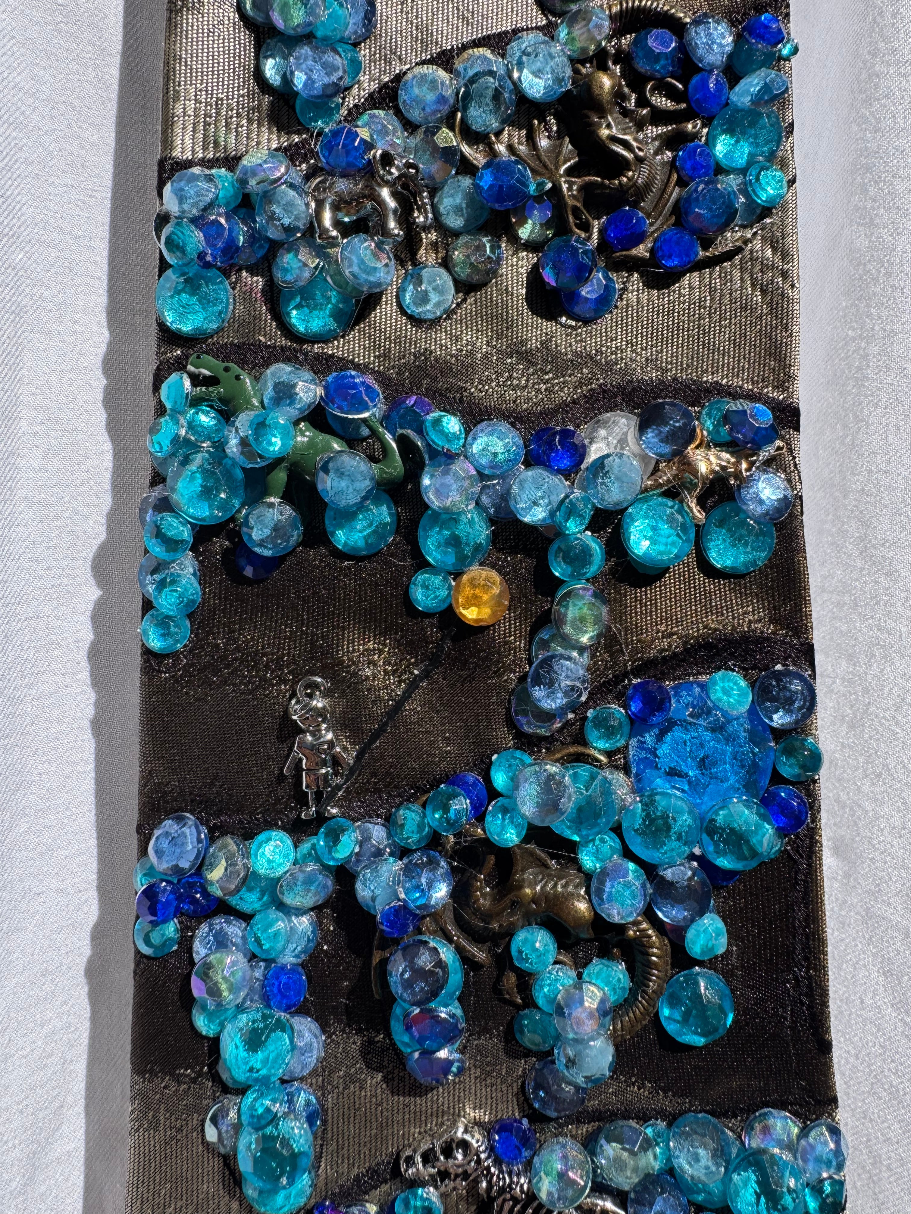Dark Green Ice Age Ice Cave Exploration Tie