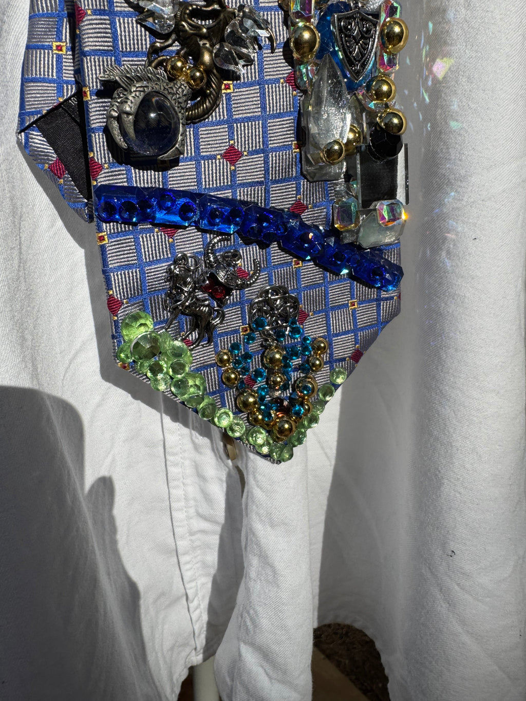 Grey Dungeons and Dragons Viking Era High Class Royalty Tie