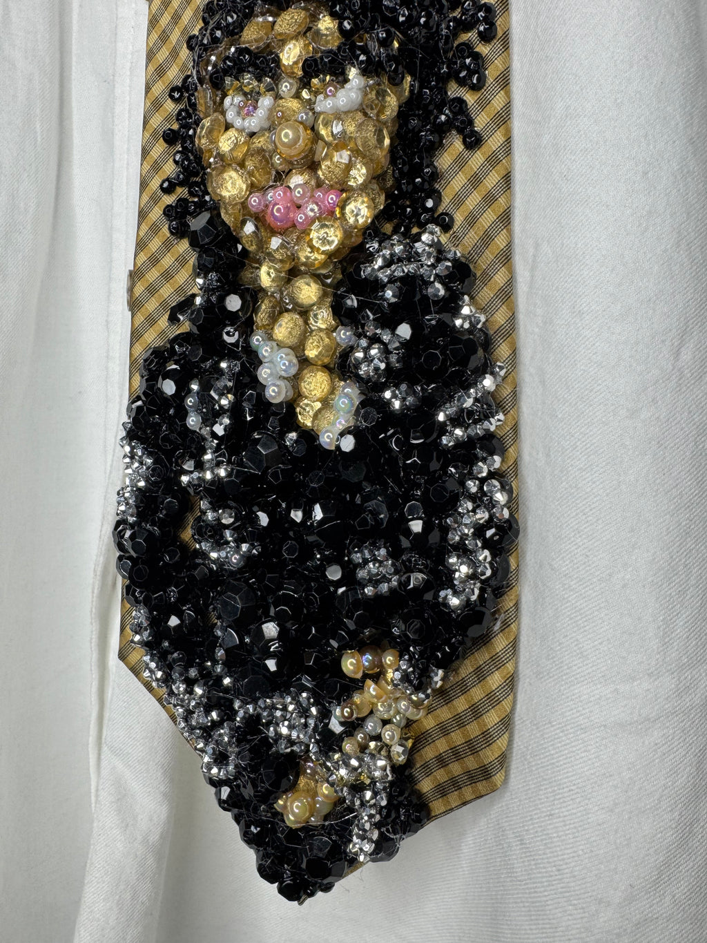 Gold Michael Jackson Bad Album Cover Tie