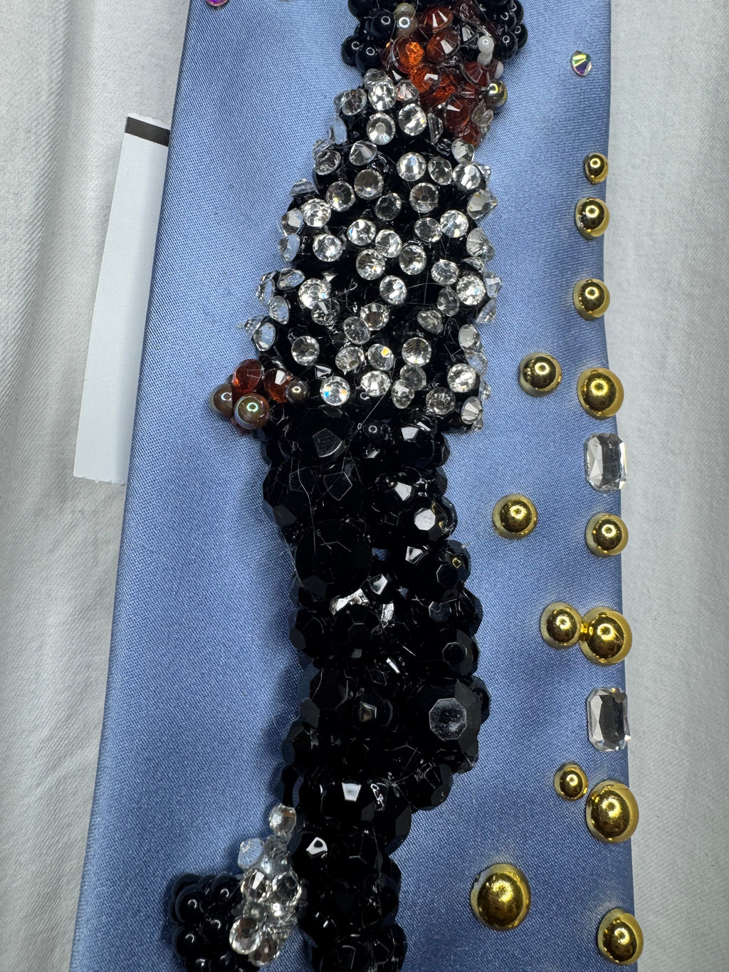 Sky Blue Silk Michael Jackson Hitting Moonwalk Motown 25 Billie Jean 1984 Tie