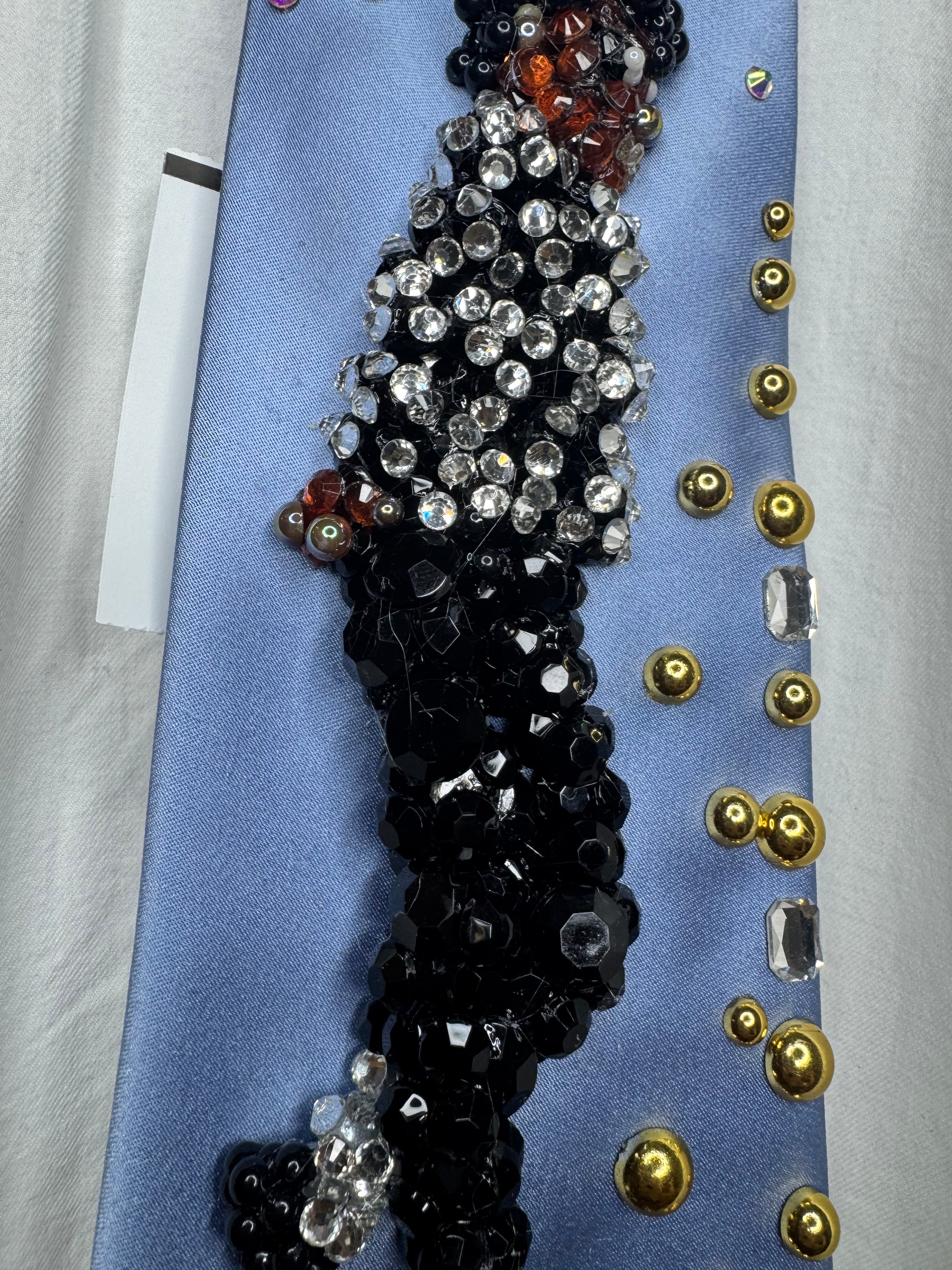 Sky Blue Silk Michael Jackson Hitting Moonwalk Motown 25 Billie Jean 1984 Tie