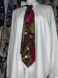 Tropical Marbled Ocean Floor and Tropics Nature Royalty Tie
