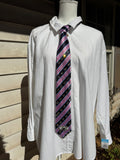Navy Blue and Red Striped Pilot Royalty Tie