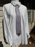 Light Purple and Pink Iridescent Autumn Leaves Royalty Tie