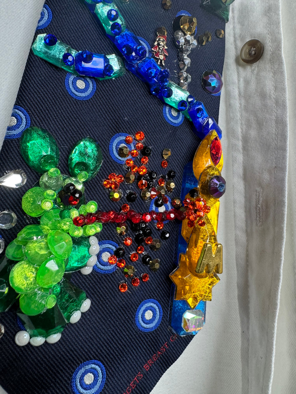Navy Blue Spiderman Vs Evil Green Rabbit Robot Attacking City Tie