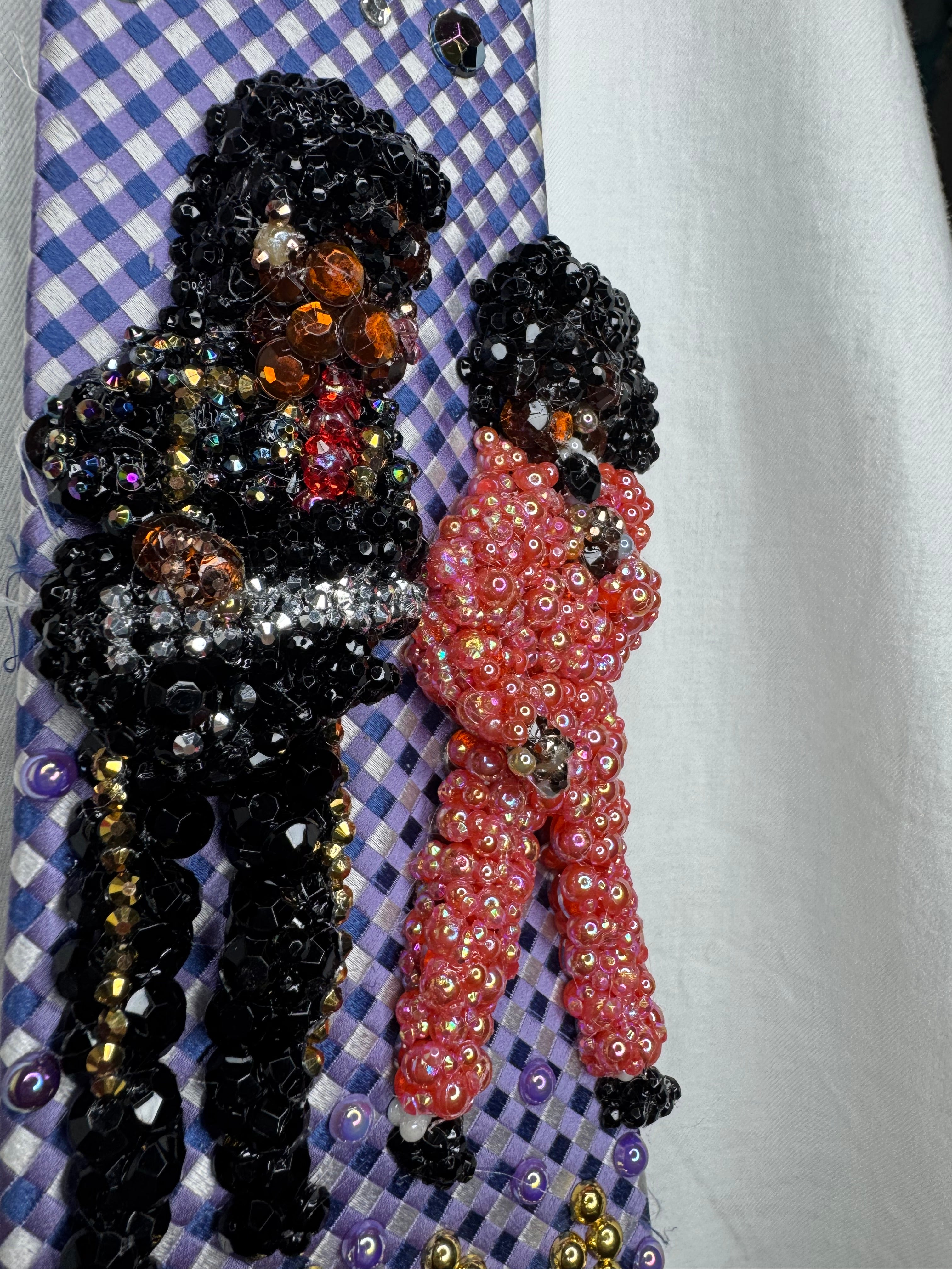 Purple Michael & Jermaine Jackson Performing Workin Day n Night Live for Victory Tour 1984 Tie
