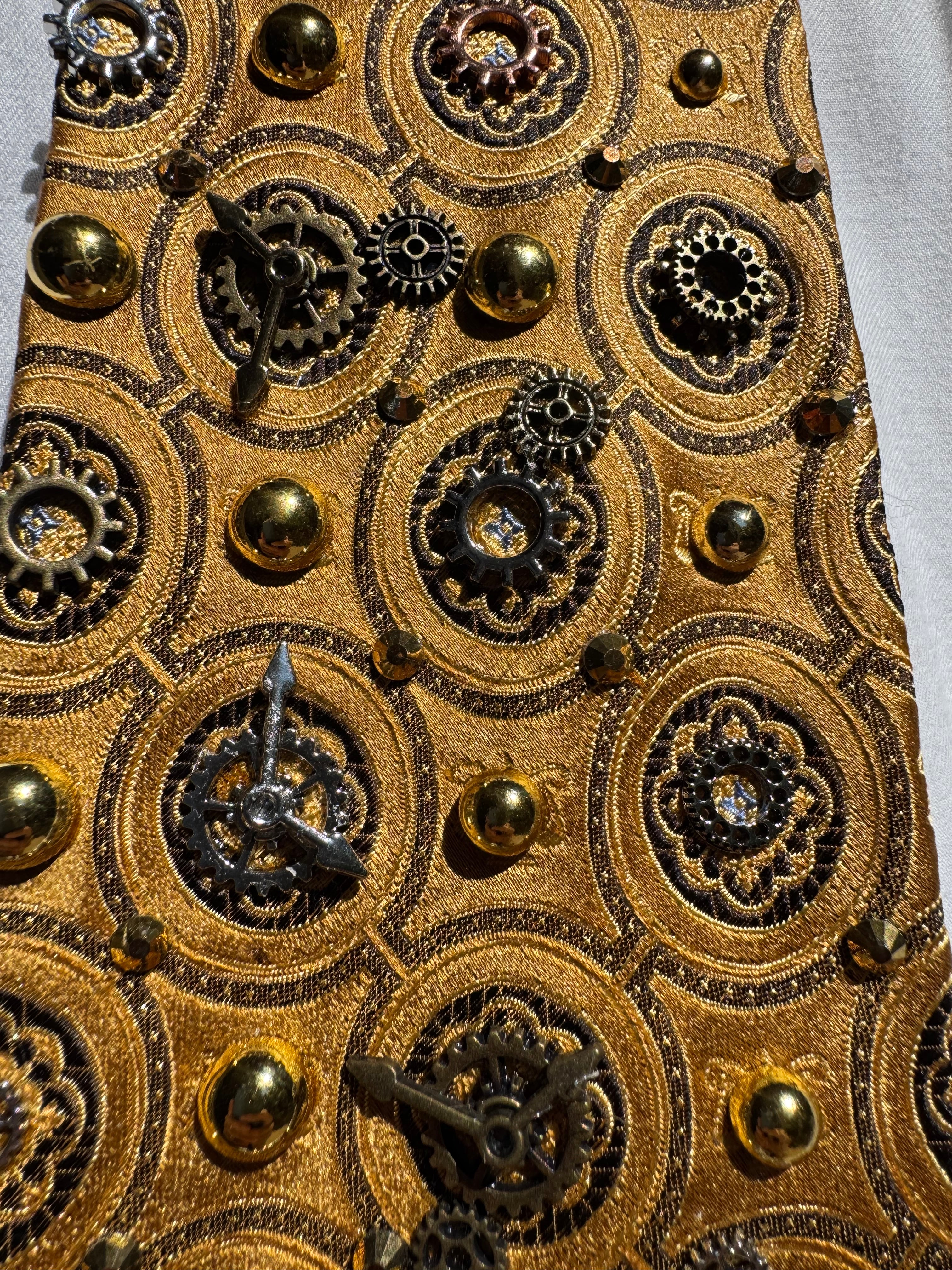 Gold Gears and Compass Exploration Royalty Tie