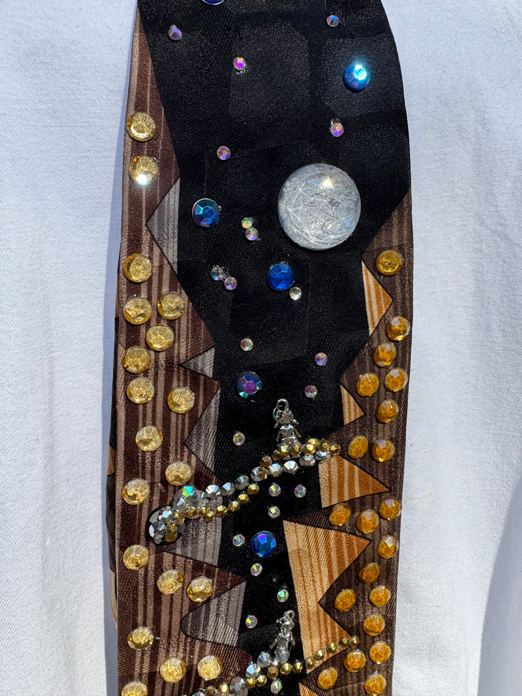 Brown and Black Rock Climbing Sports Tie