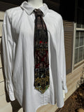 Dark Grey Overview of Dungeon and Dragons High Class Royalty Tie