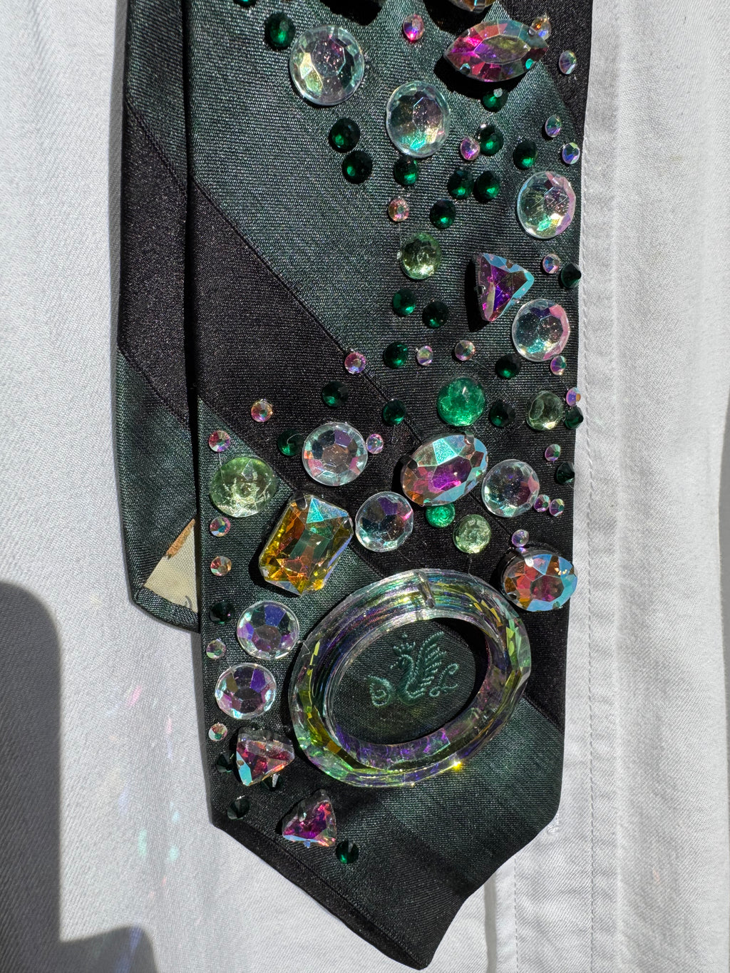 Dark Turquoise Iridescent River Royalty Tie