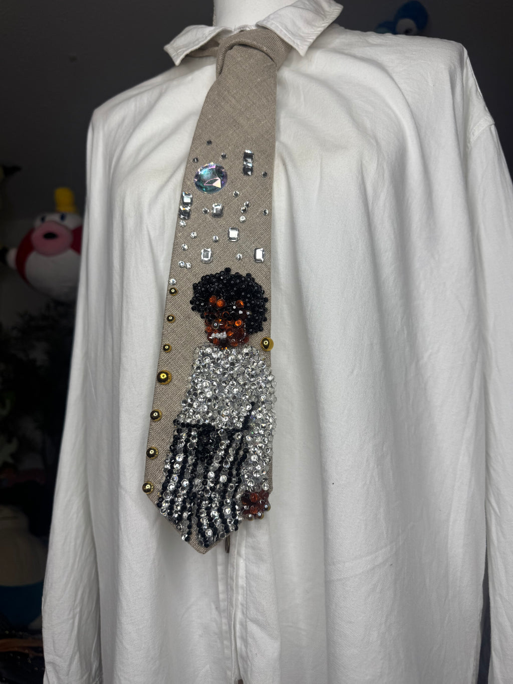 Beige Michael Jackson Hitting Lean Back Move In Rock With You Music Video Tie