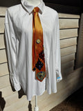 Orange Jaguar Pharaoh Taj Mahal Kingdom Egyptian Royalty Tie