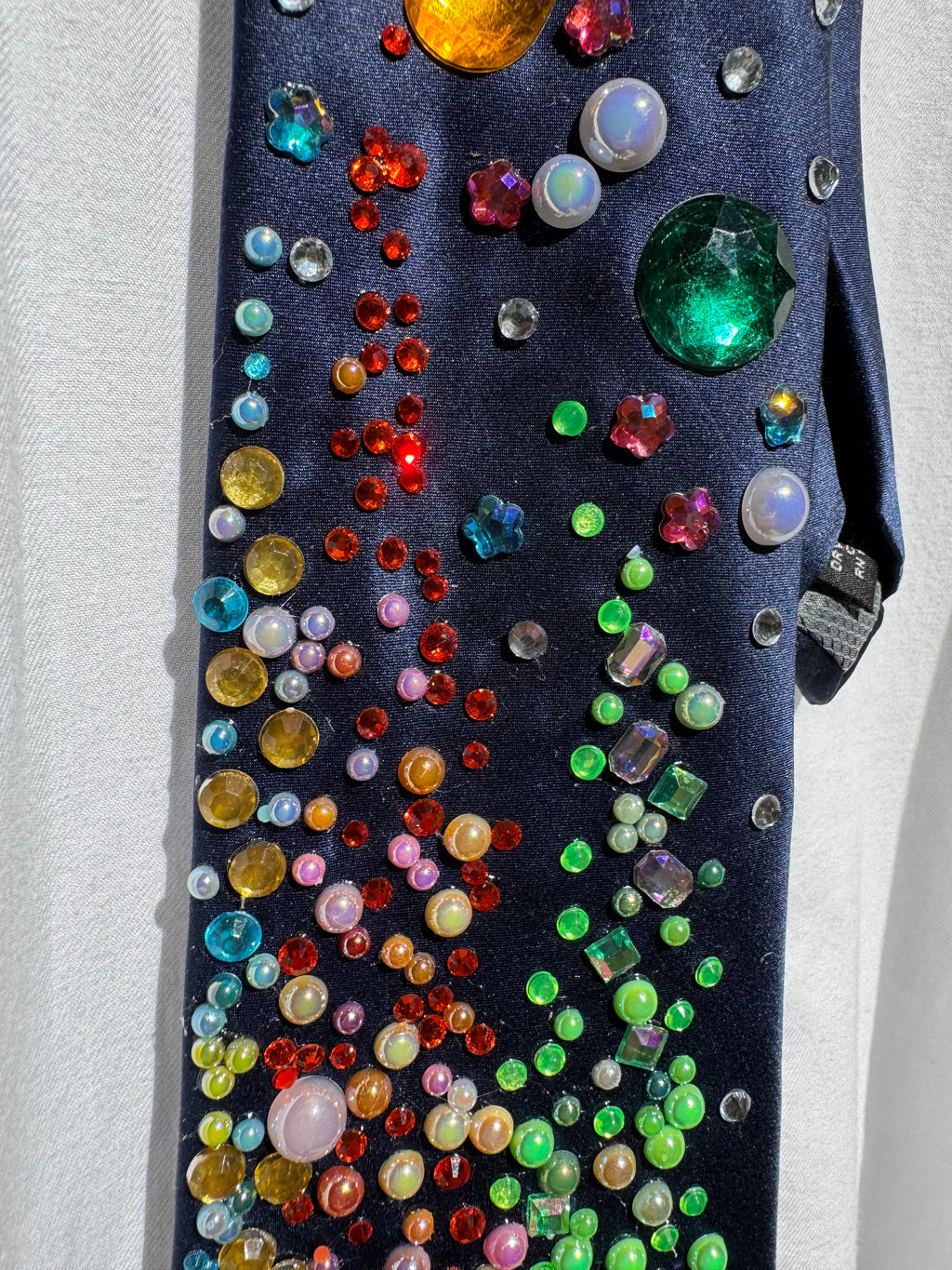 Navy Blue Colored Themed Aura  Powerpuff Girls Tie
