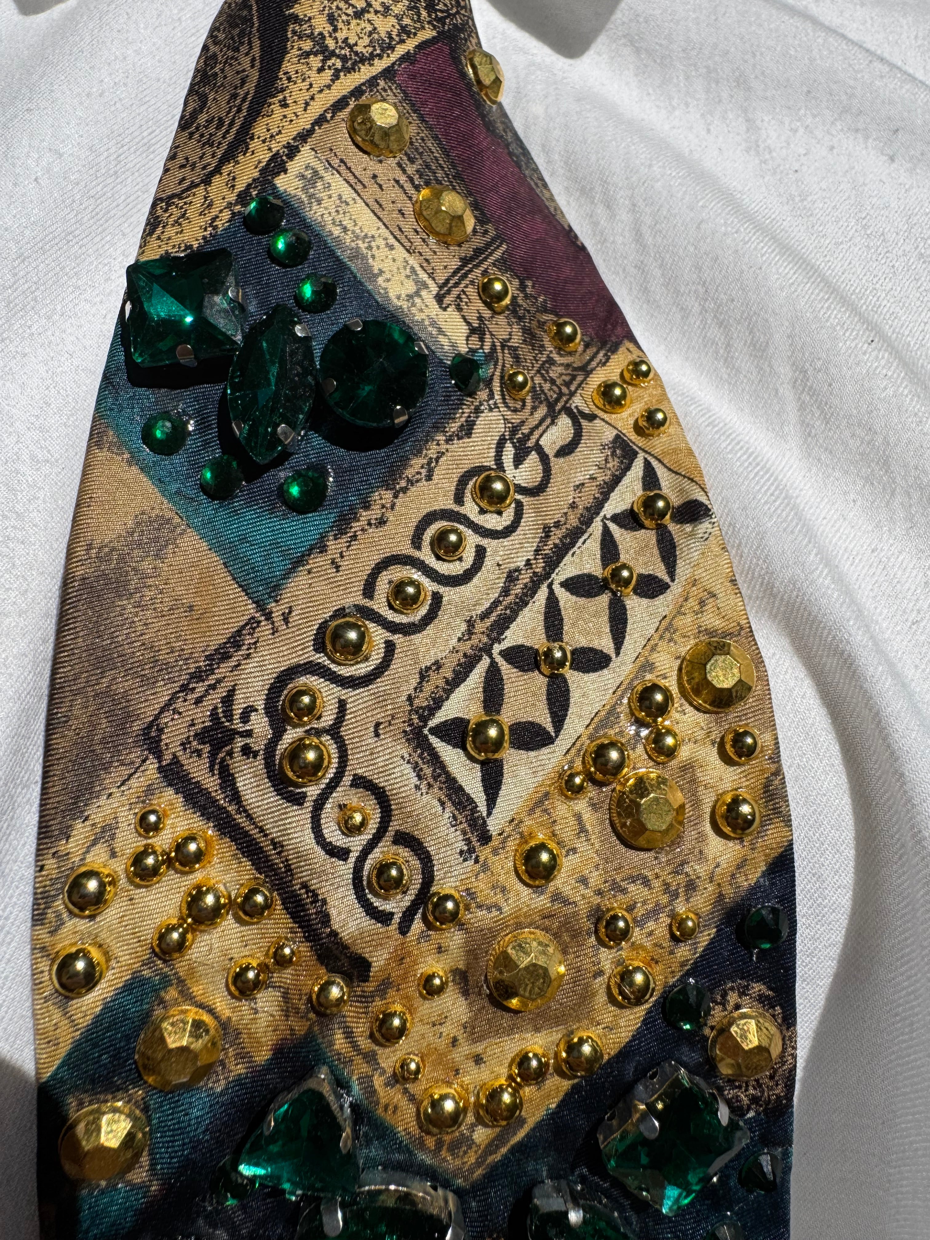 Gold Renaissance Ceiling Printed High Class Royalty Tie