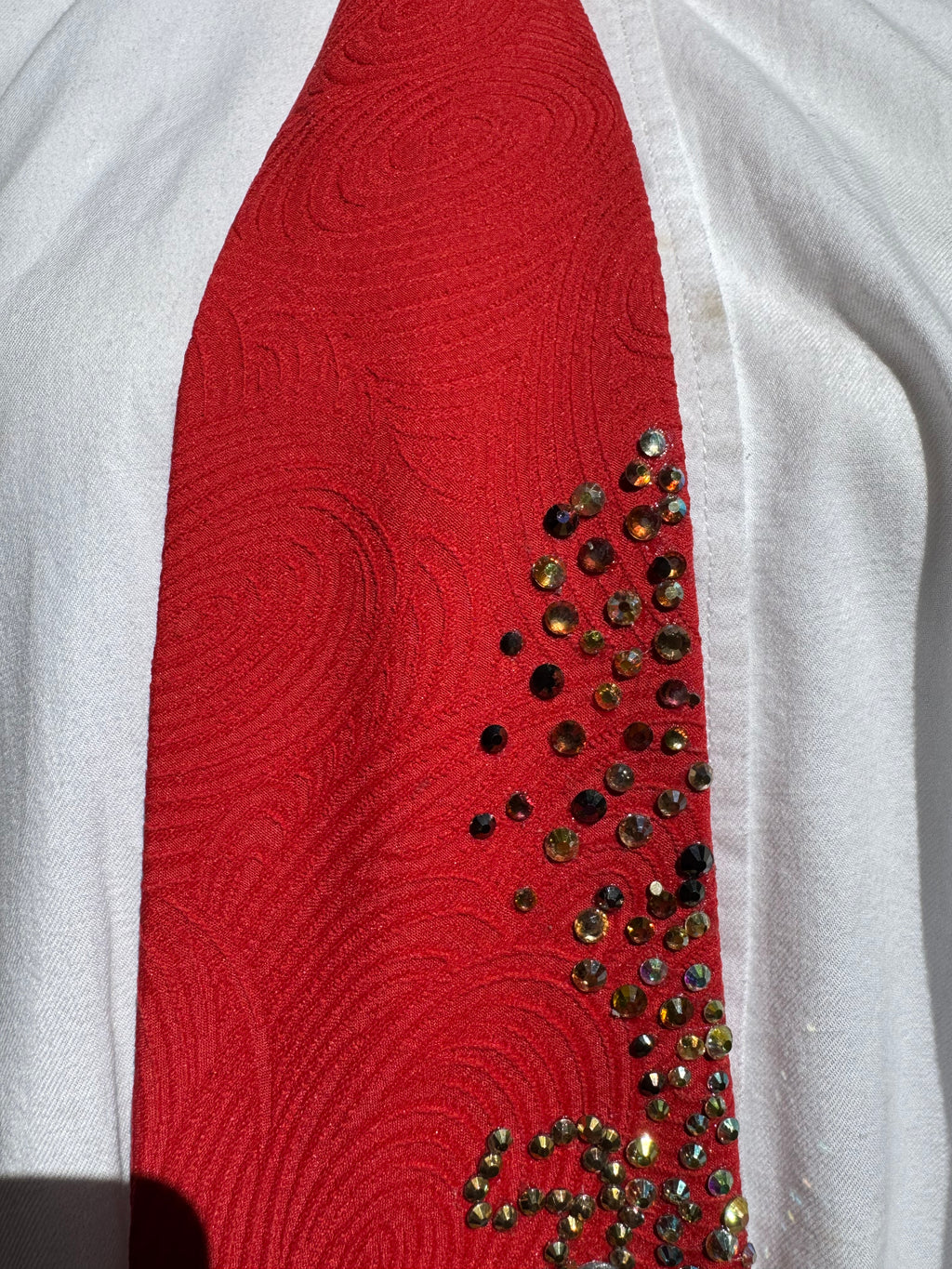 Red Golden Final Boss Samurai Dragon Tie